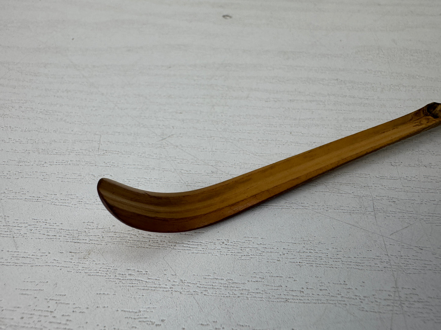 Y10107 CHASHAKU Bamboo scoop spoon signed box Japan Tea Ceremony utensil antique