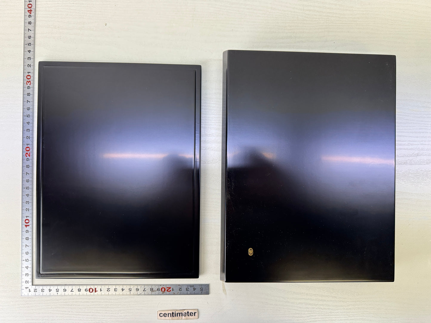 Y10113 BOX Makie letter case Zohiko signed Japan antique stationery storage