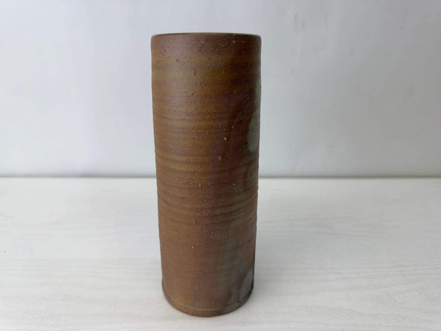 Y10116 FLOWER VASE Bizen-ware signed box Japan antique ikebana floral interior