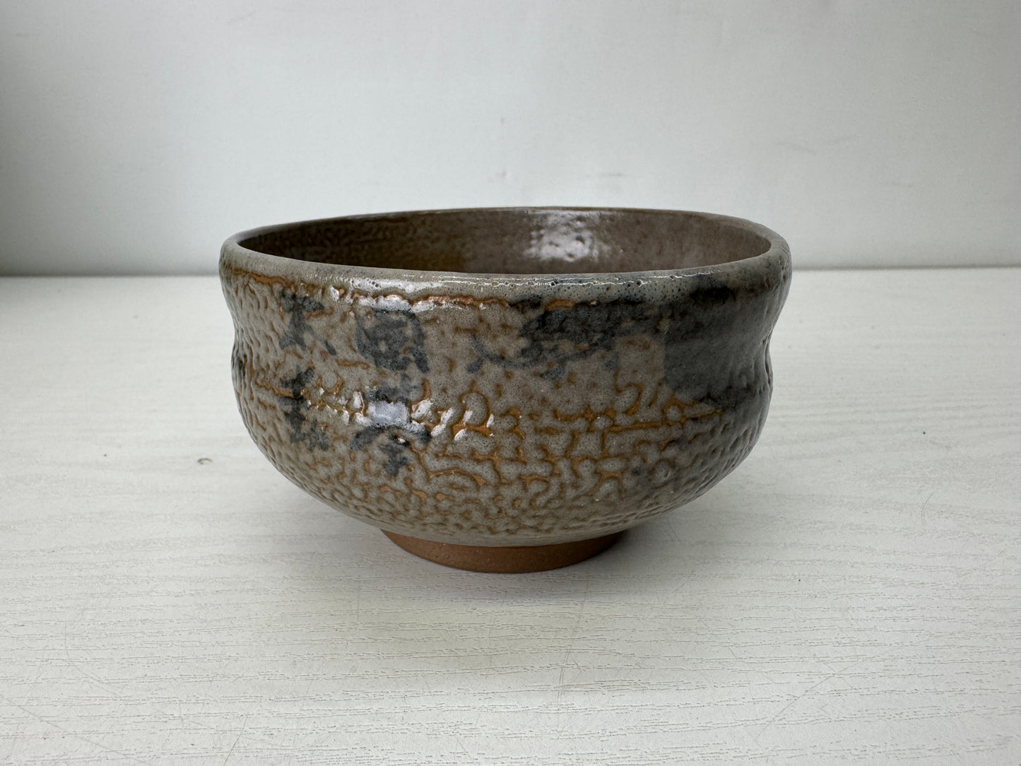 Y10124 CHAWAN Tokoname-ware bowl signed box Japan antique tea ceremony pottery