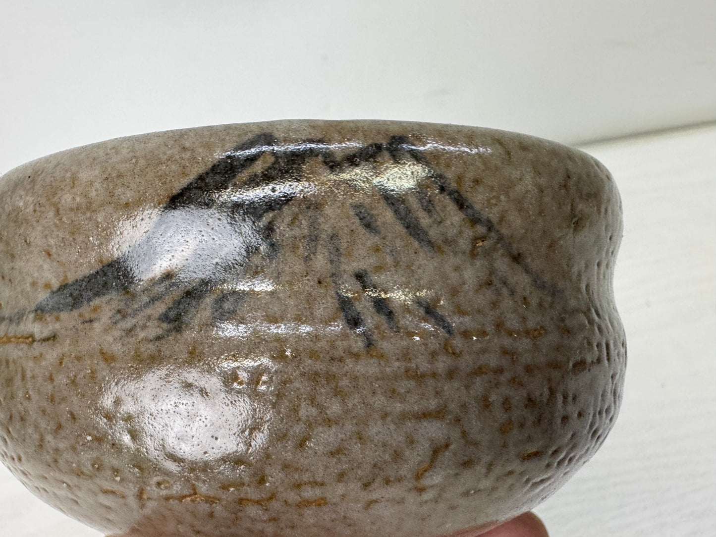 Y10124 CHAWAN Tokoname-ware bowl signed box Japan antique tea ceremony pottery