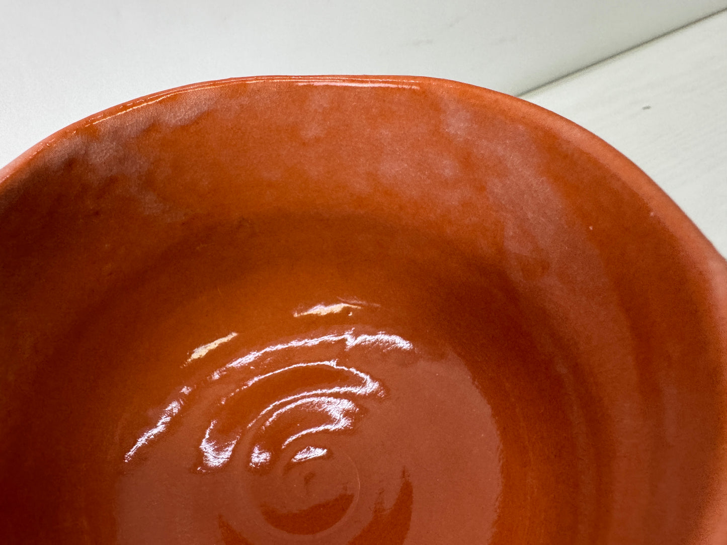 Y10125 CHAWAN Raku-ware red bowl signed box Japan antique tea ceremony pottery
