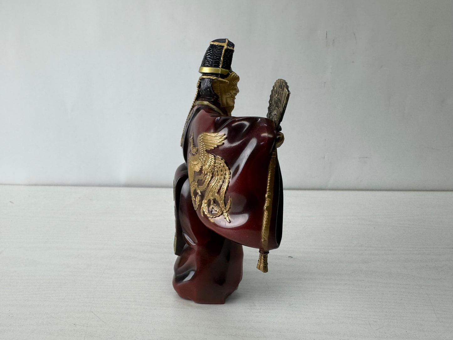 Y10127 STATUE metal Old man figurine Japanese dance Noh Japan antique figure