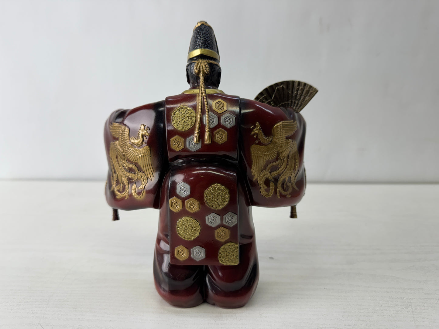 Y10127 STATUE metal Old man figurine Japanese dance Noh Japan antique figure