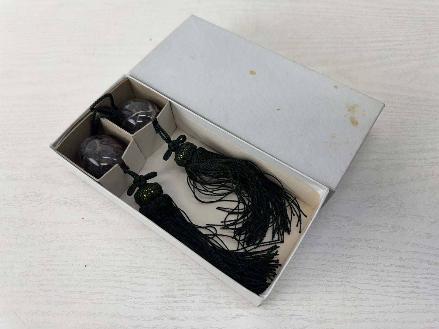 Y10131 FUCHIN ball box Japan antique kakejiku Hanging Scroll Weight interior