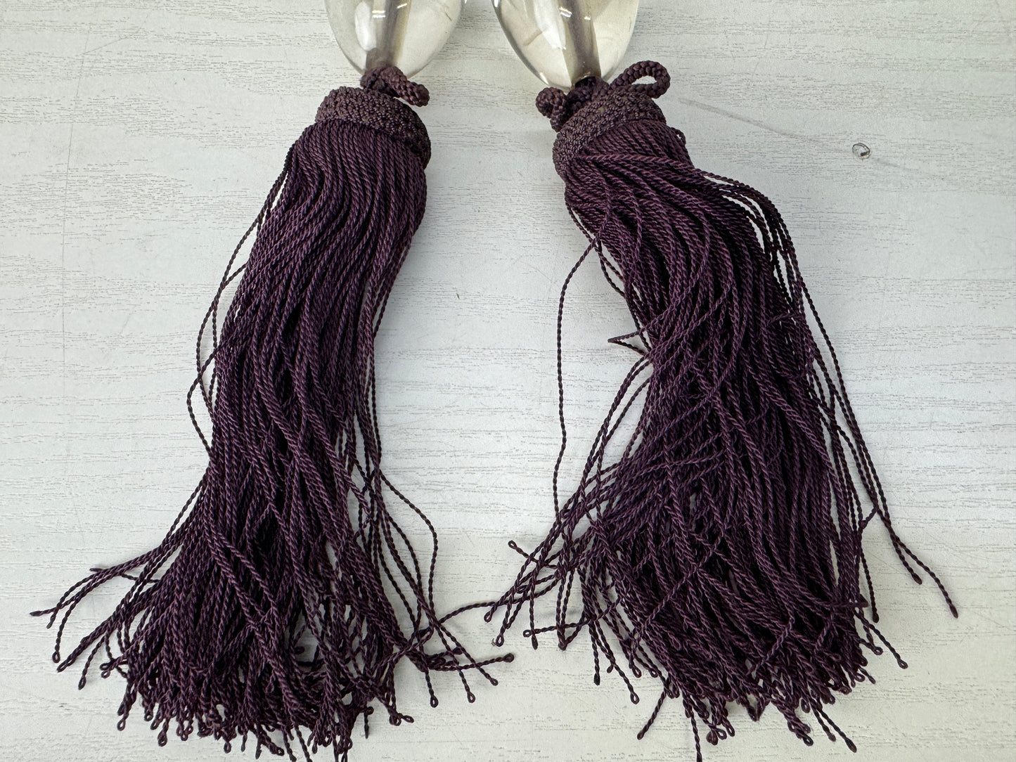 Y10134 FUCHIN Crystal box Japan antique kakejiku Hanging Scroll Weight interior