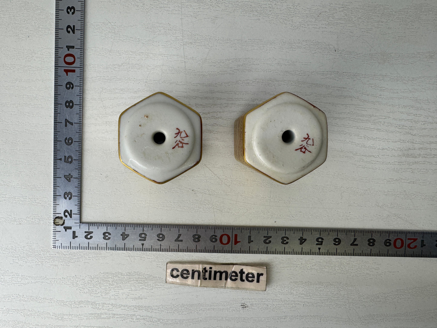 Y10135 FUCHIN Kutani-ware Japan antique kakejiku Hanging Scroll Weight interiro