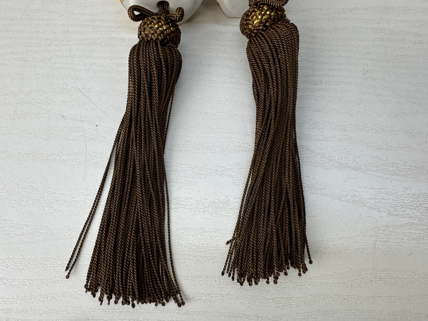 Y10135 FUCHIN Kutani-ware Japan antique kakejiku Hanging Scroll Weight interiro