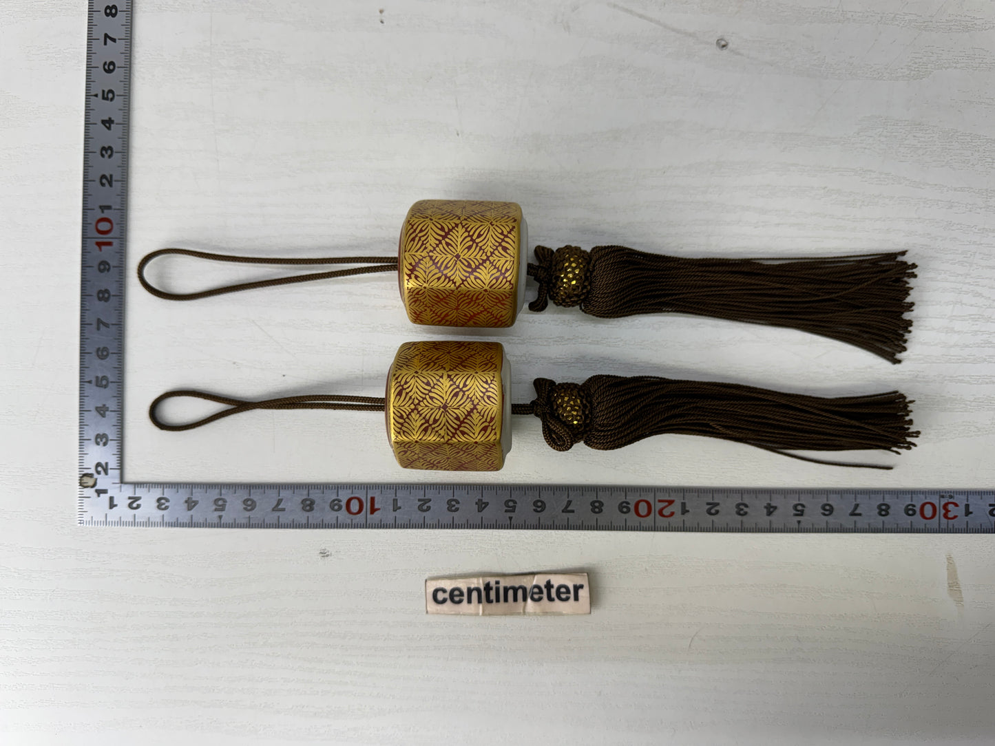 Y10135 FUCHIN Kutani-ware Japan antique kakejiku Hanging Scroll Weight interiro