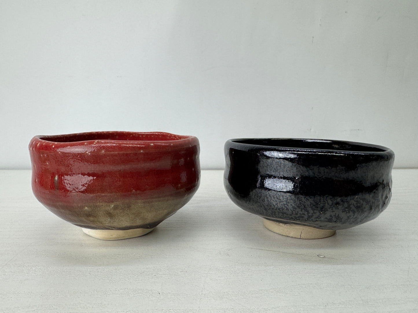 Y10149 CHAWAN Raku-ware bowl signed box Japan antique tea ceremony pottery cup