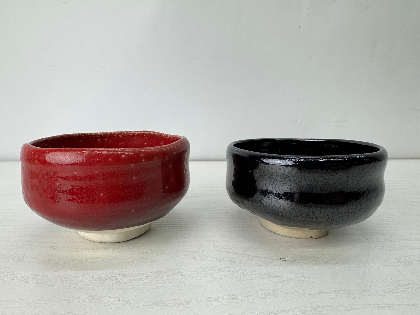 Y10149 CHAWAN Raku-ware bowl signed box Japan antique tea ceremony pottery cup
