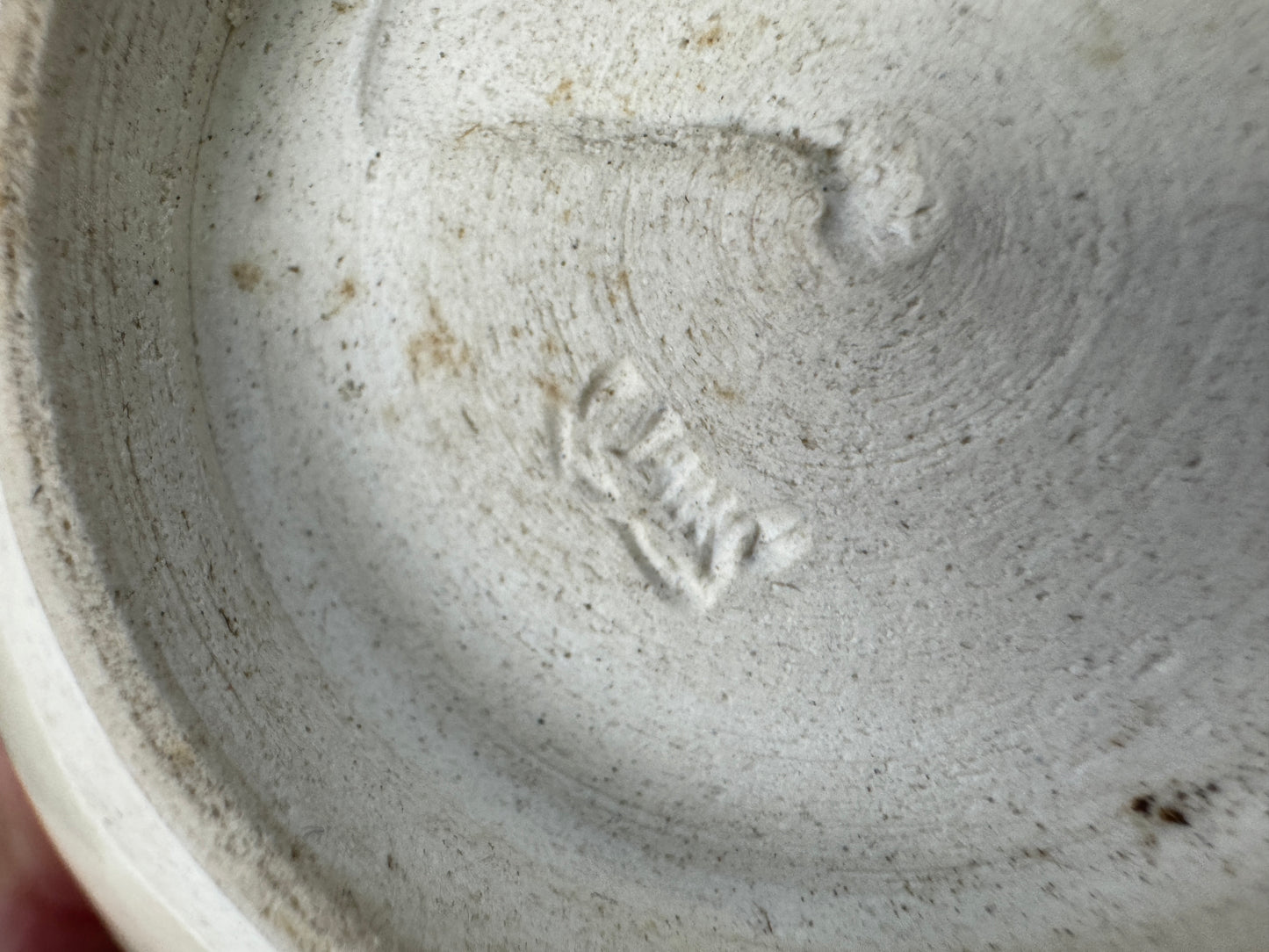 Y10153 CHAWAN Kyo-ware bowl Shrimp signed box Japan antique tea ceremony pottery