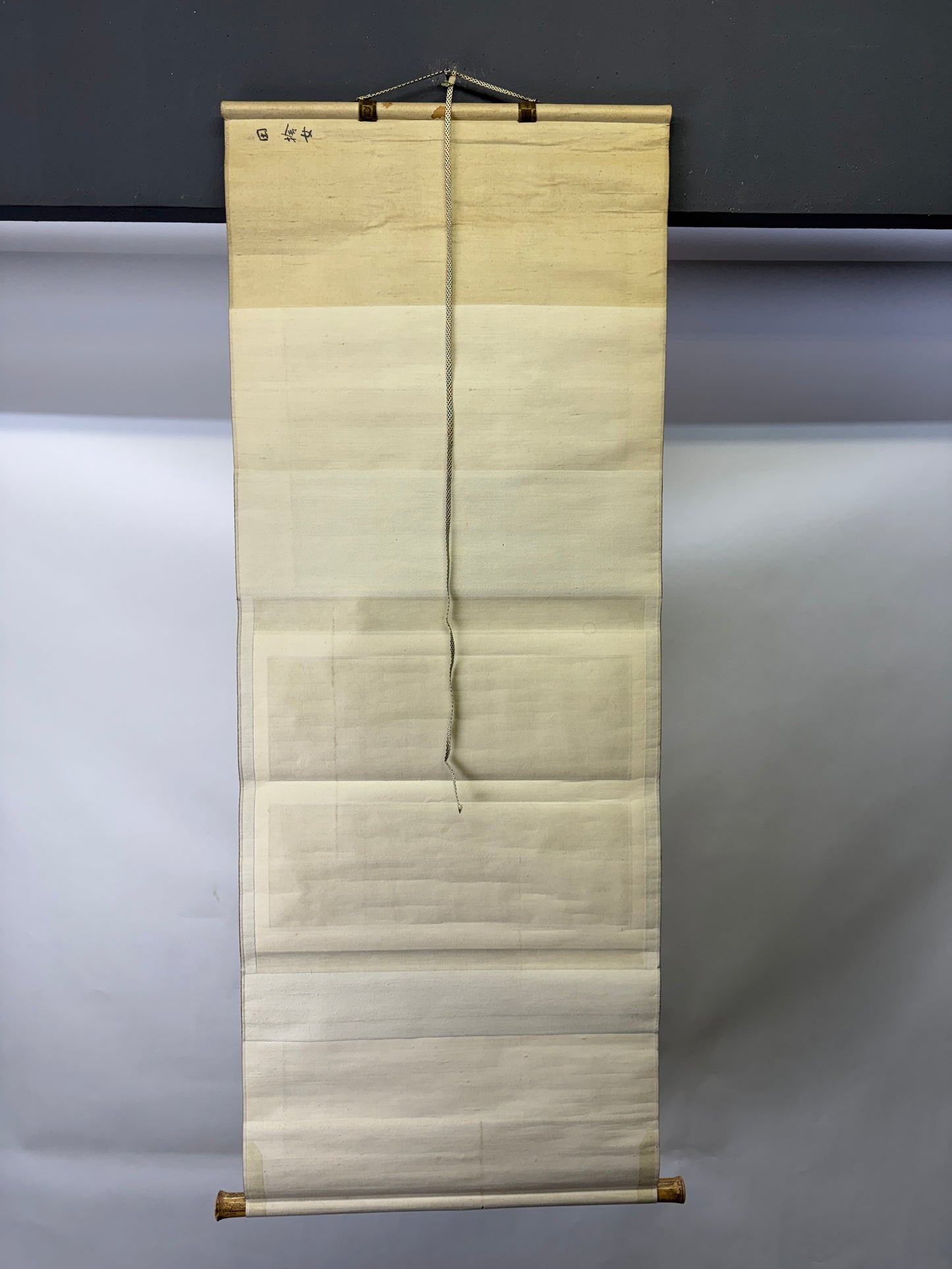 Y10156 KAKEJIKU Hanging scroll Letter signed box Japan antique interior decor