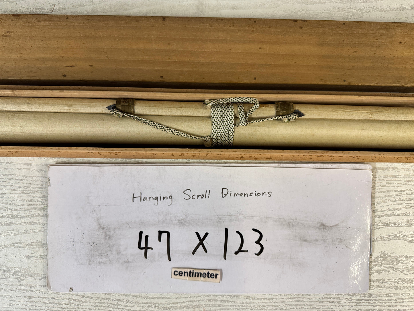 Y10156 KAKEJIKU Hanging scroll Letter signed box Japan antique interior decor