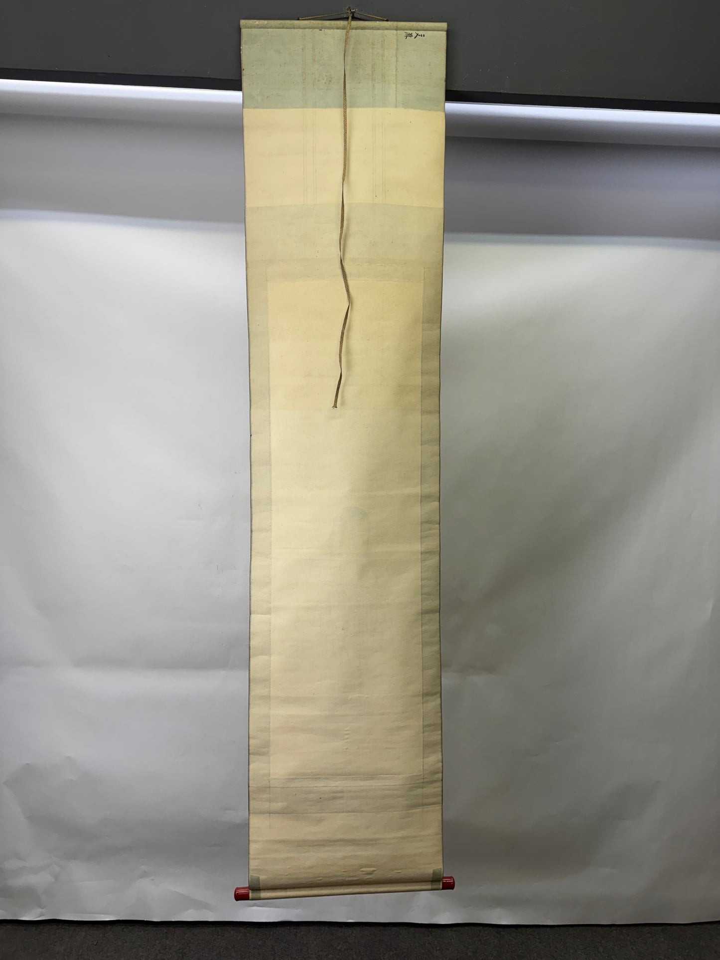 Y10158 KAKEJIKU Hanging scroll Manjushri portrait signed box Japan antique decor