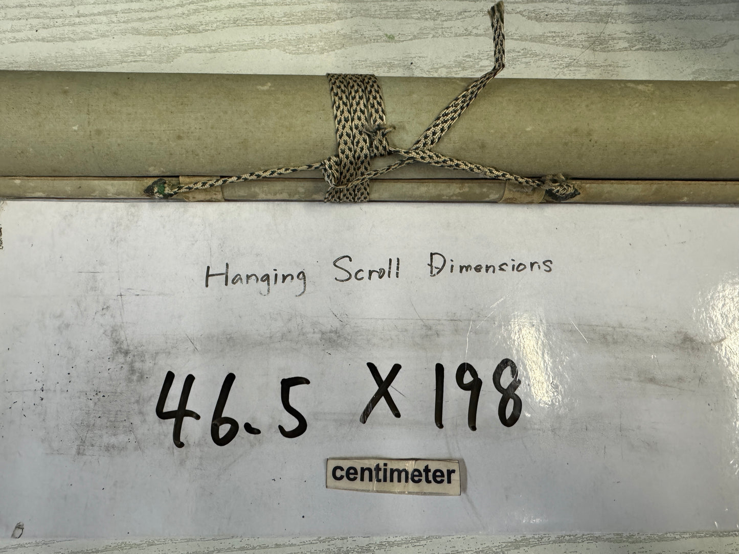 Y10159 KAKEJIKU Hanging scroll Jurojin God of Longevity signed Japan antique