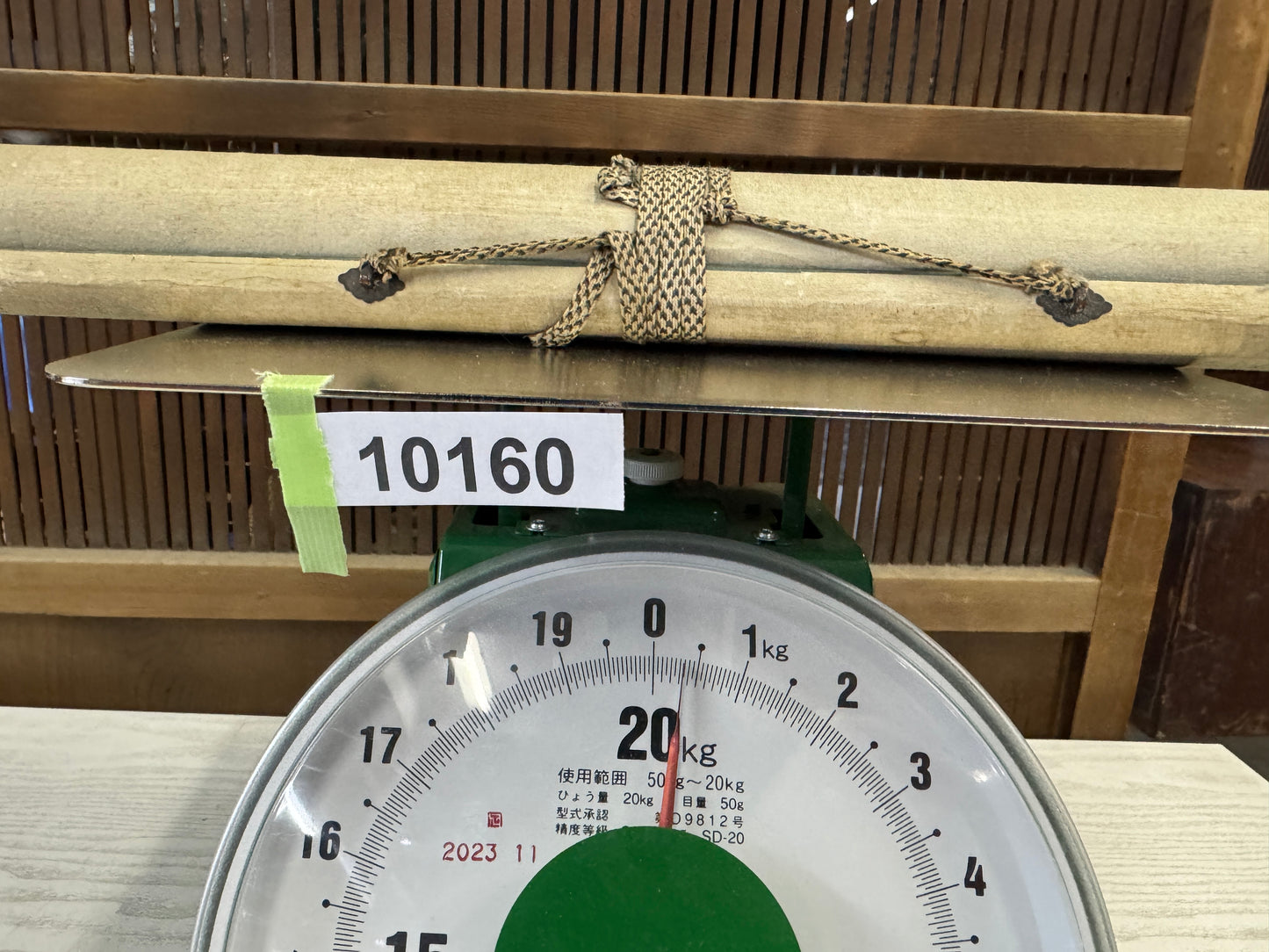 Y10160 KAKEJIKU Hanging scroll Fox animal signed Japan antique interior decor