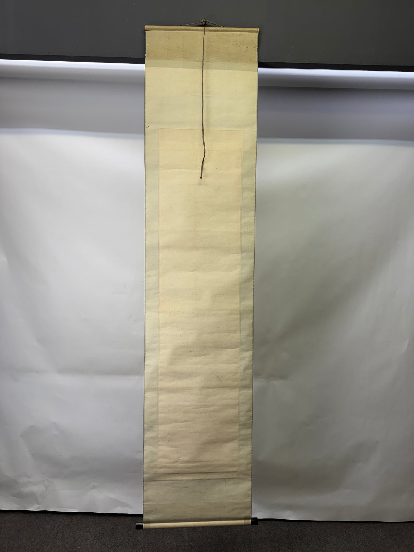 Y10160 KAKEJIKU Hanging scroll Fox animal signed Japan antique interior decor