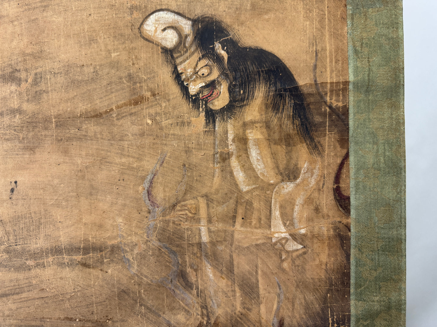 Y10161 KAKEJIKU Hanging scroll Yokai monster ghost Go Japan antique interior