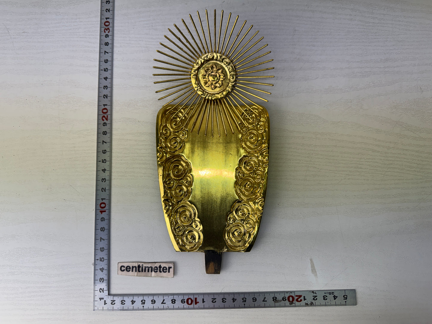 Y10168 STATUE wood carving standing Amida Buddha figurine Japan antique Buddhism