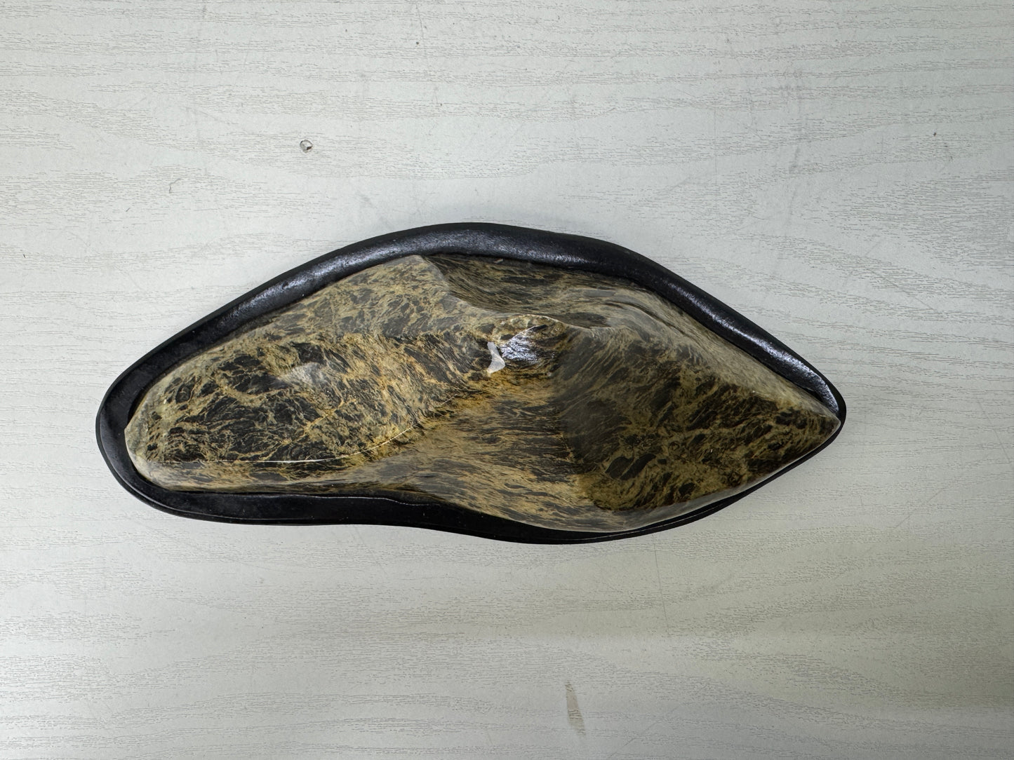 Y10173 OKIMONO Suiseki Mt.Fuji-shaped viewing natural stone Japan antique decor