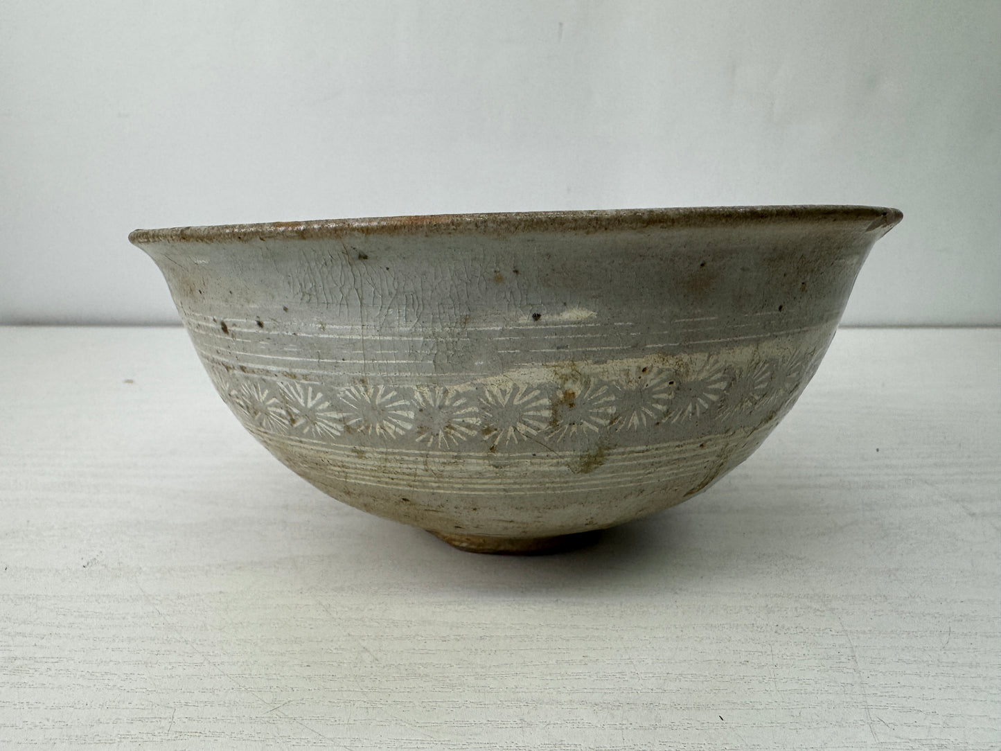 Y10180 CHAWAN Li Dynasty Mishima bowl kintsugi Korea antique tea ceremony teacup