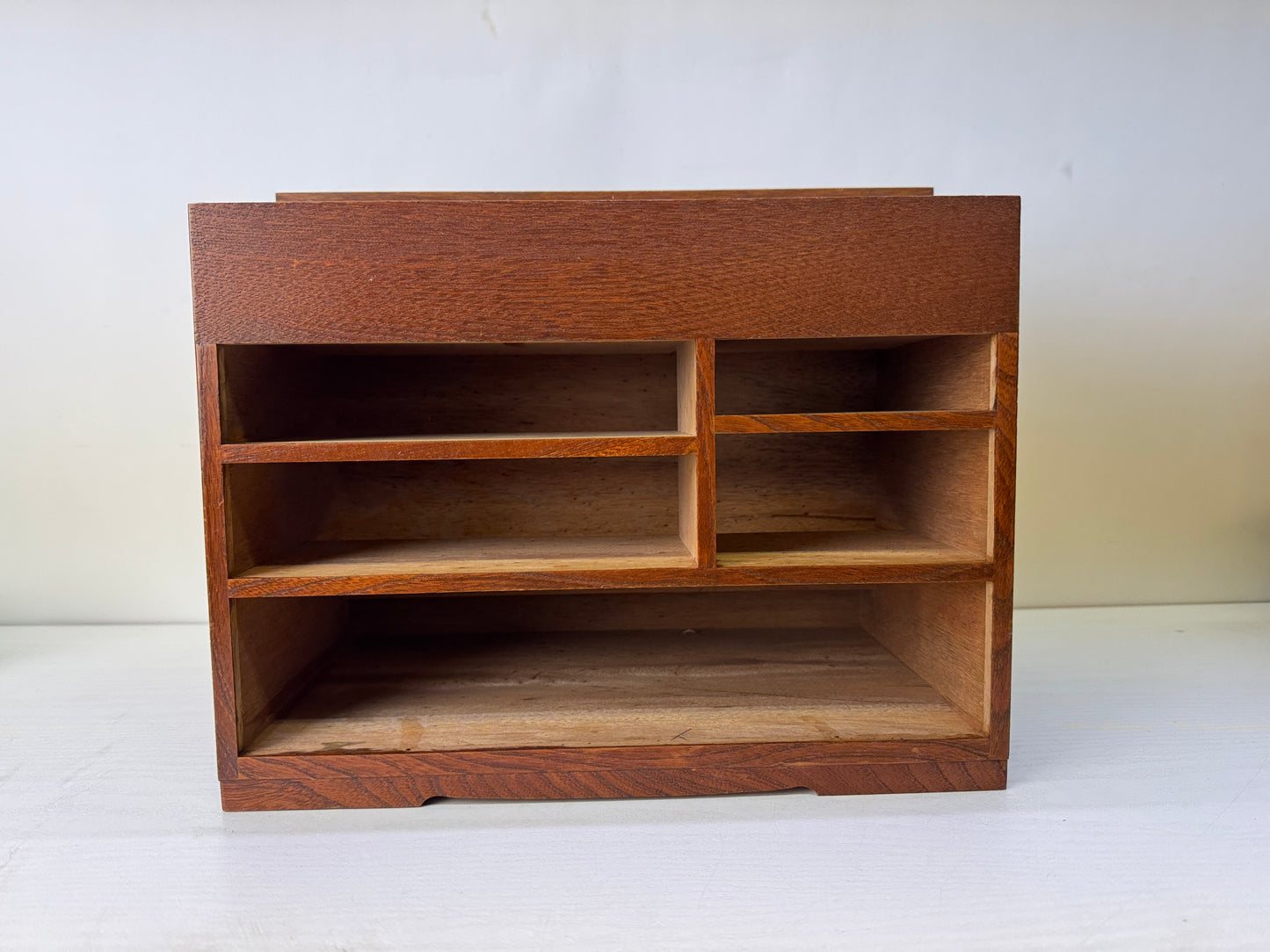 Y10216 TANSU wooden small drawers sewing box furniture Japan antique storage
