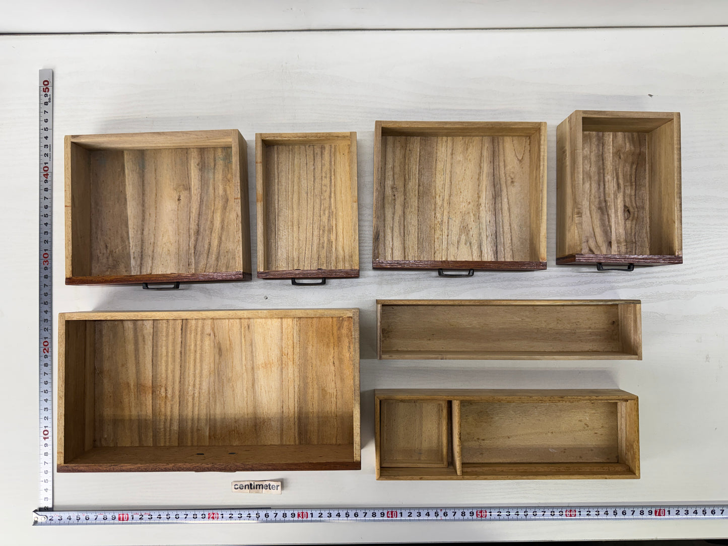 Y10216 TANSU wooden small drawers sewing box furniture Japan antique storage