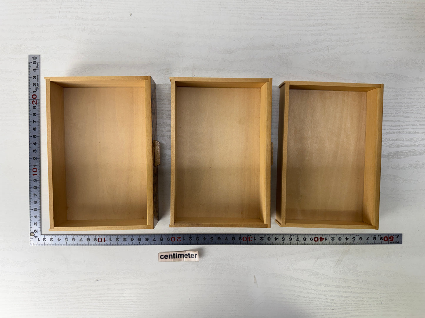 Y10217 TANSU 3-tier small drawer accessory case Japan antique storage furniture