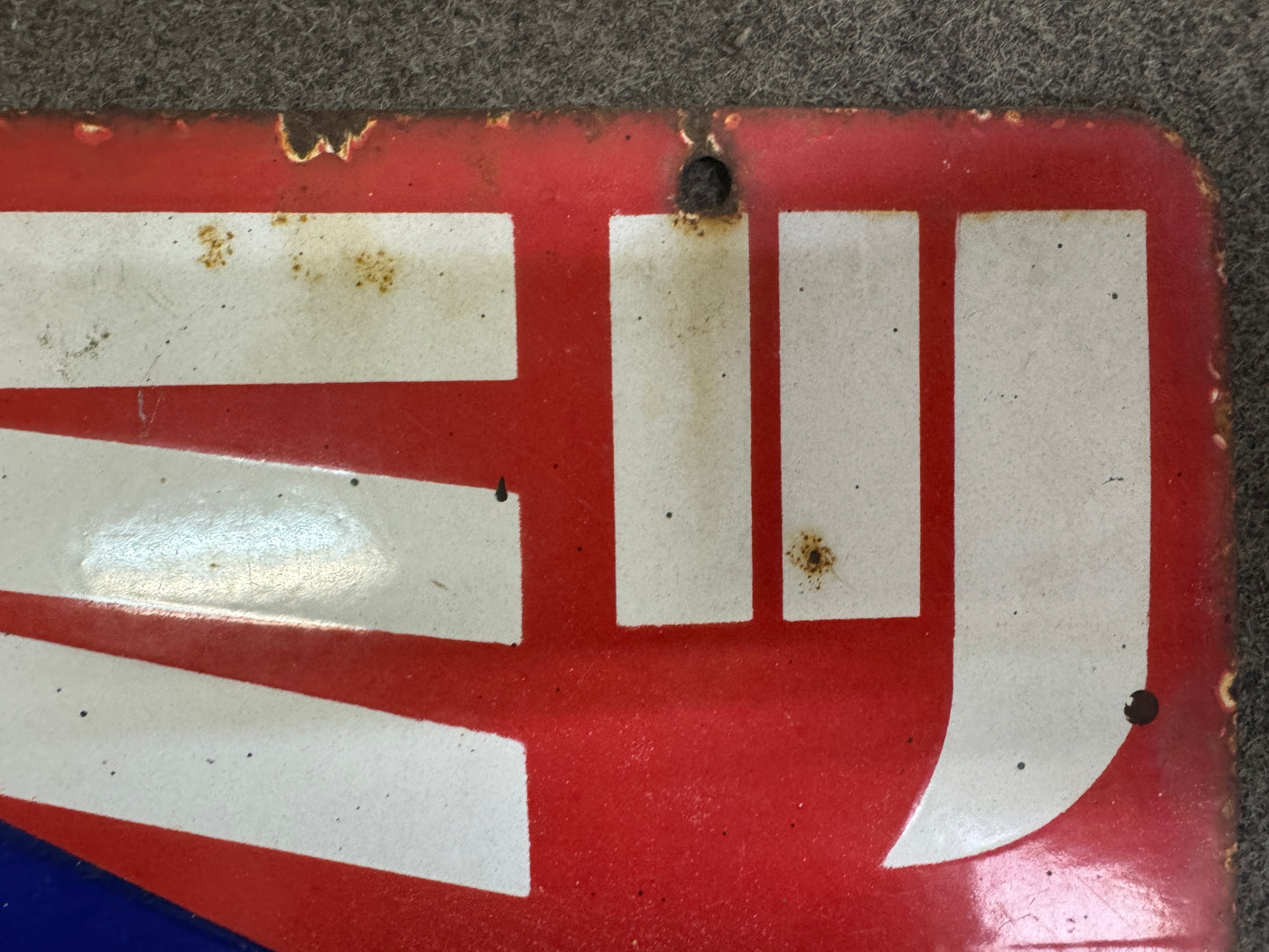 Y10245 SIGNBOARD Enamel sign Honey Japan antique store interior shop wall decor