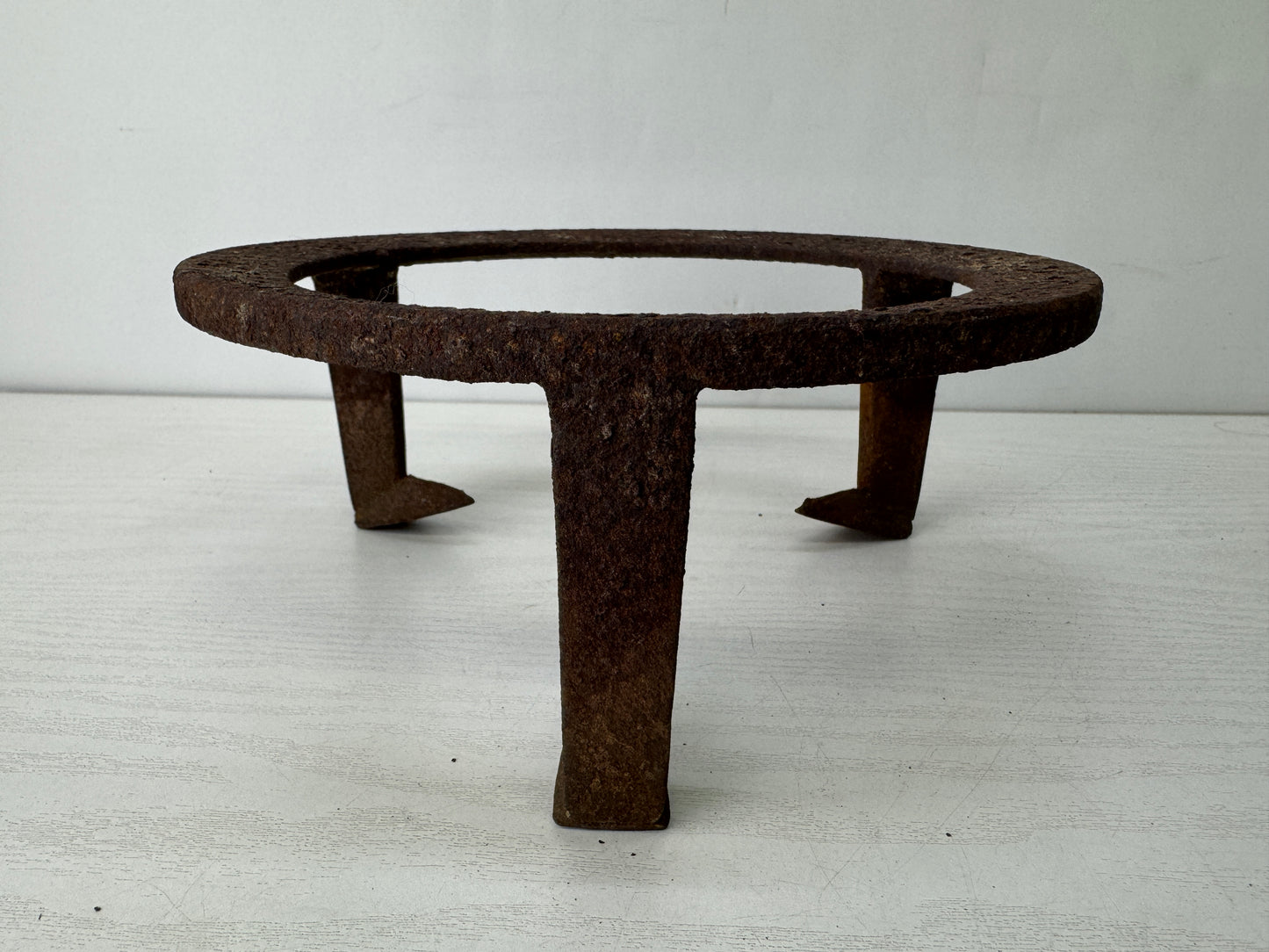 Y10253 TRIVET Iron Gotoku stand tea ceremony utensils Japan antique kitchen