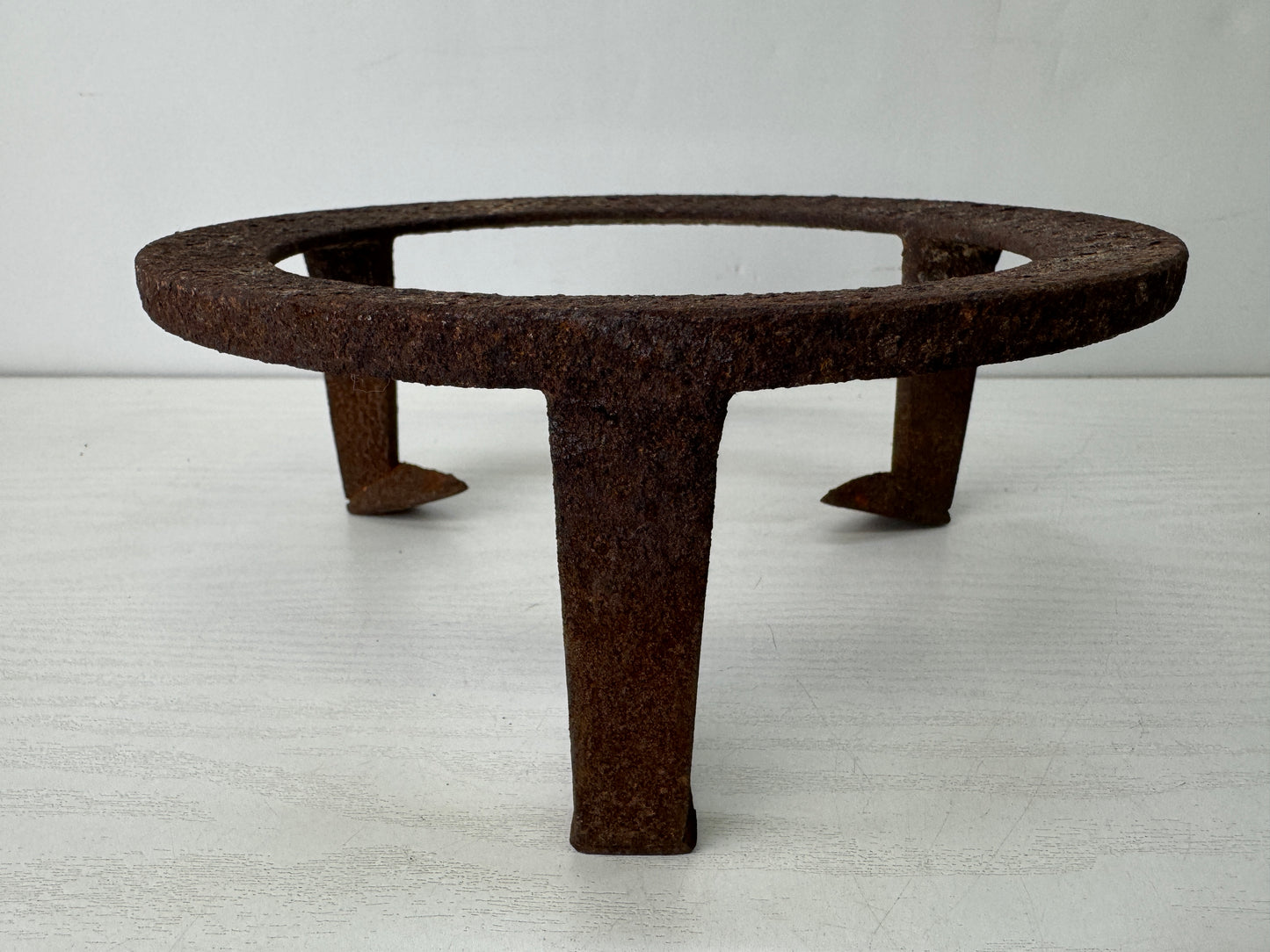 Y10253 TRIVET Iron Gotoku stand tea ceremony utensils Japan antique kitchen