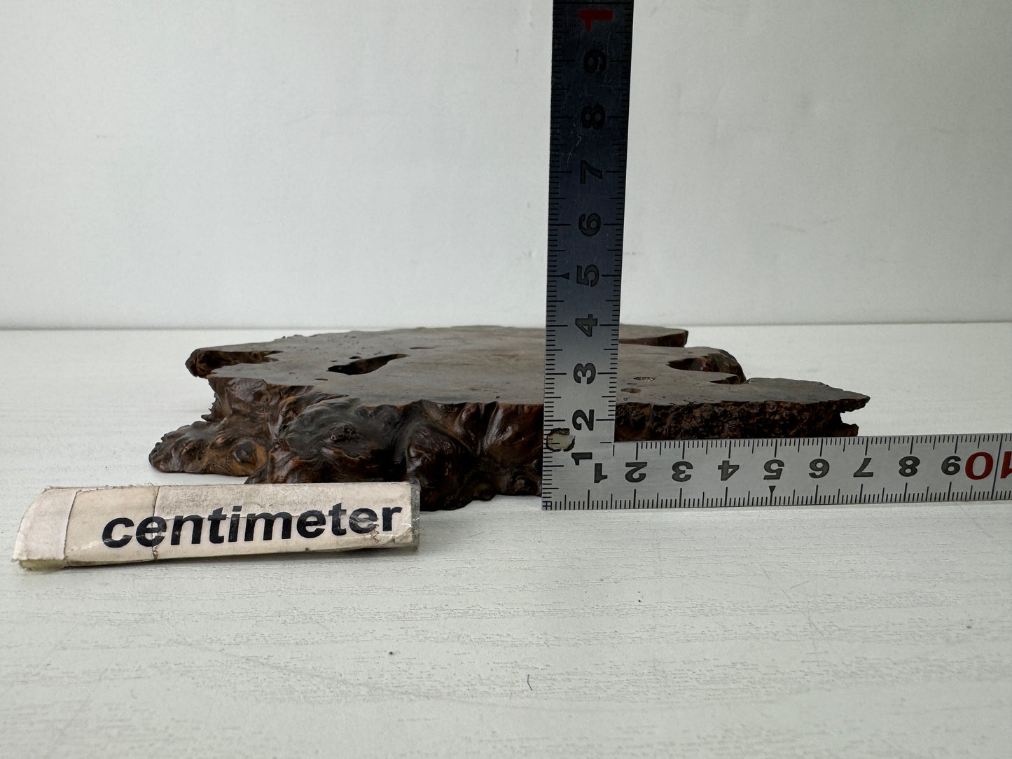 Y10257 FLOWER STAND wooden Tamamoku small Japan antique ikebana interior decor