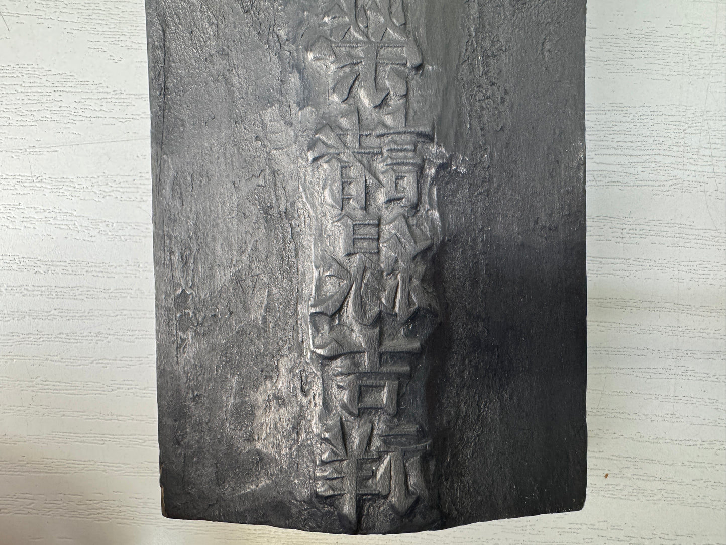 Y10266 WOODBLOCK PRINT Printing Block wood carving Temple vertical Japan Ukiyoe