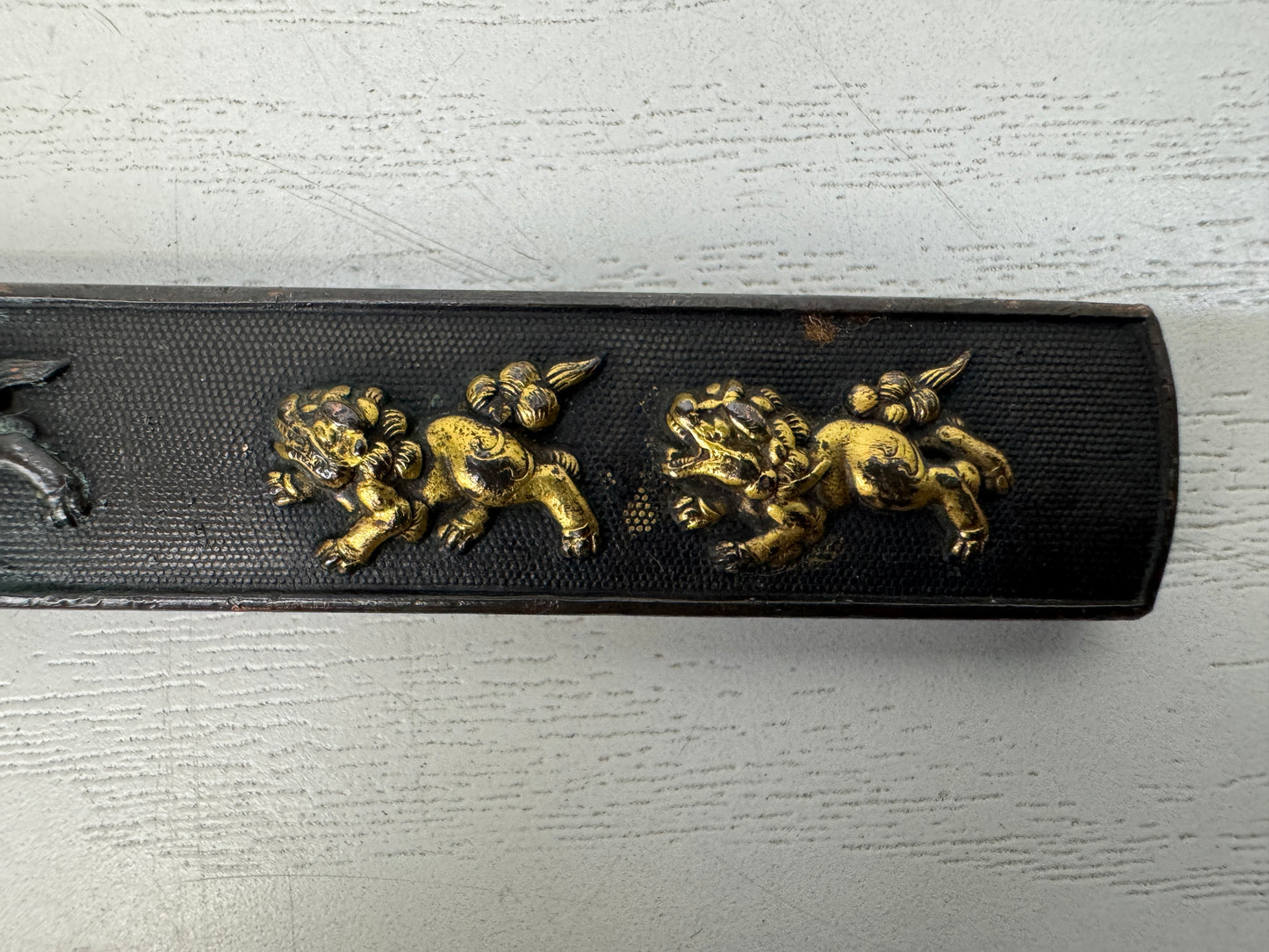Y10286 TSUKA Japanese small sword accouterment Japan antique Koshirae Katana
