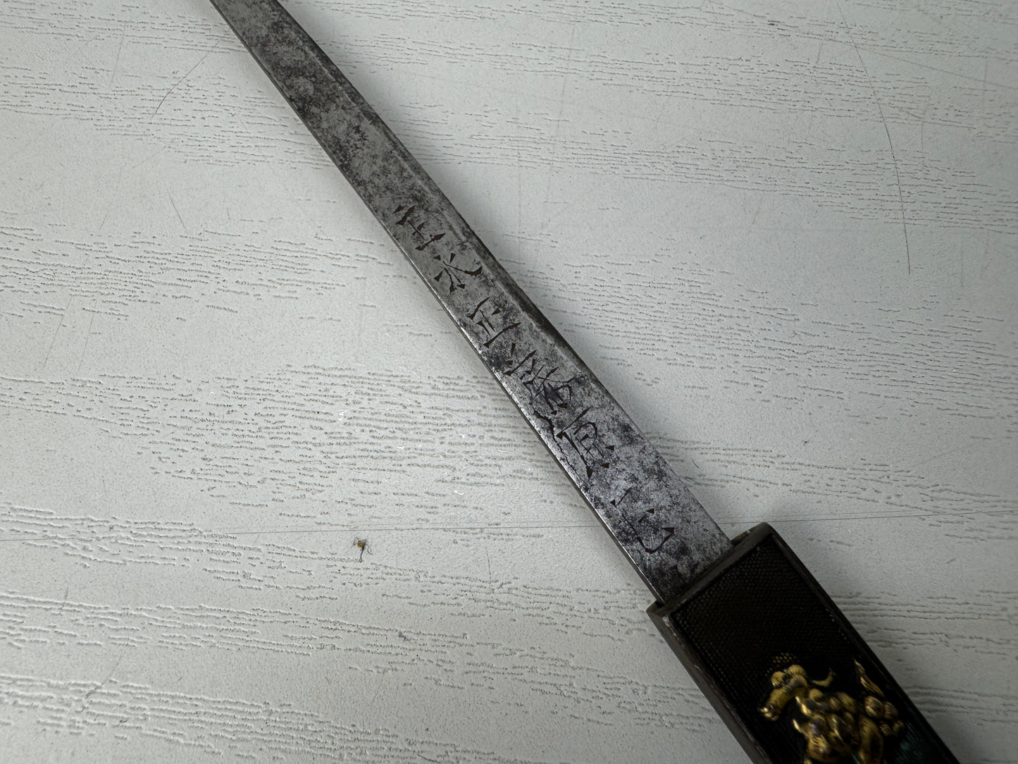 Y10286 TSUKA Japanese small sword accouterment Japan antique Koshirae Katana