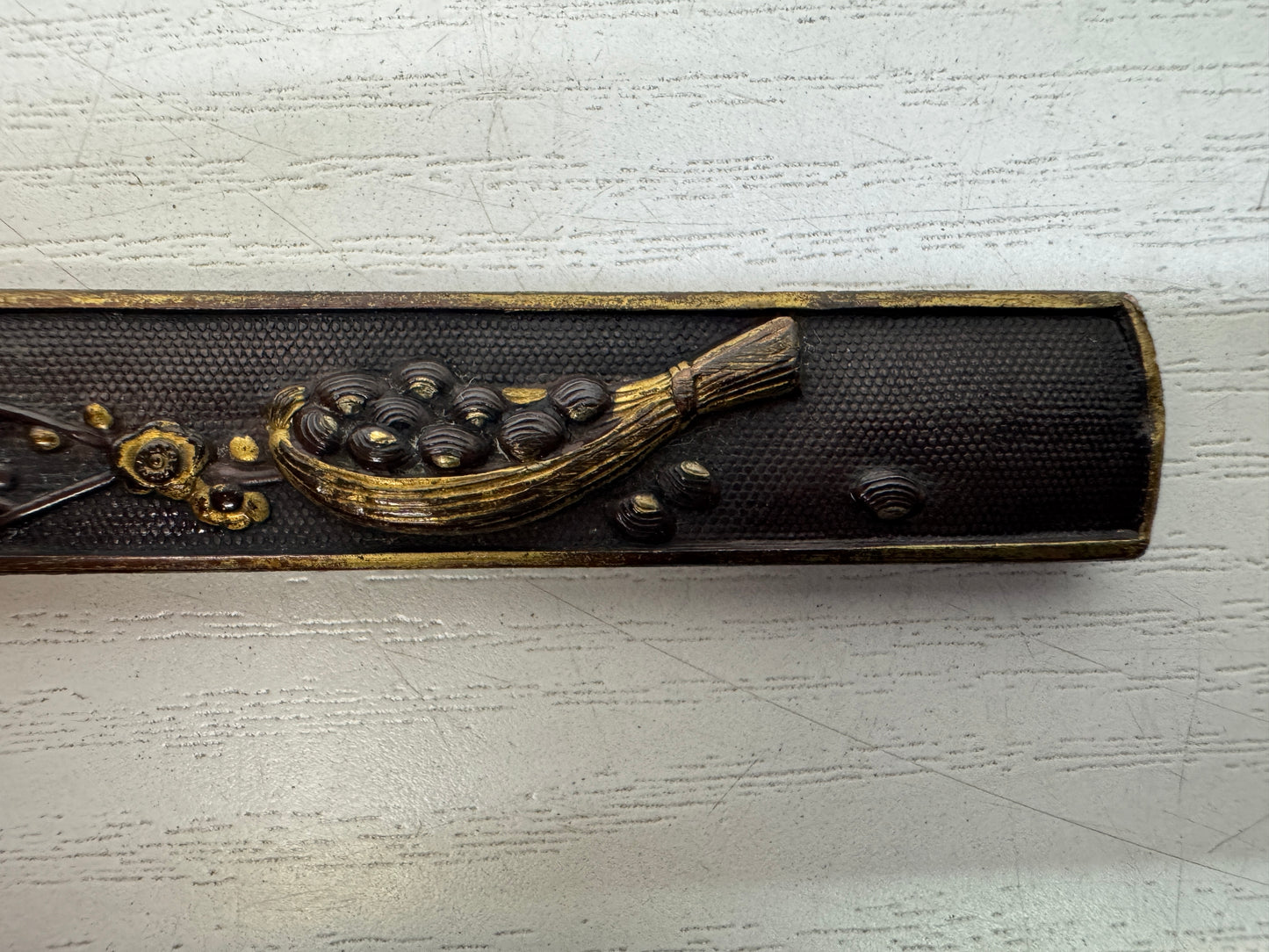 Y10287 TSUKA Japanese small sword accouterment Japan antique Koshirae Katana