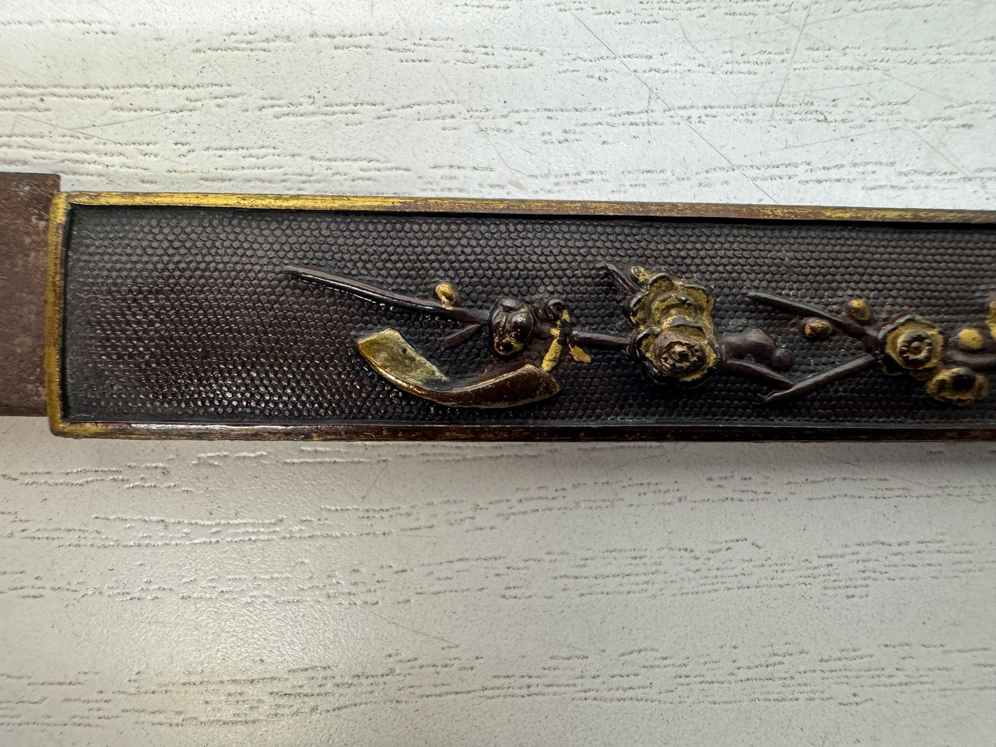 Y10287 TSUKA Japanese small sword accouterment Japan antique Koshirae Katana