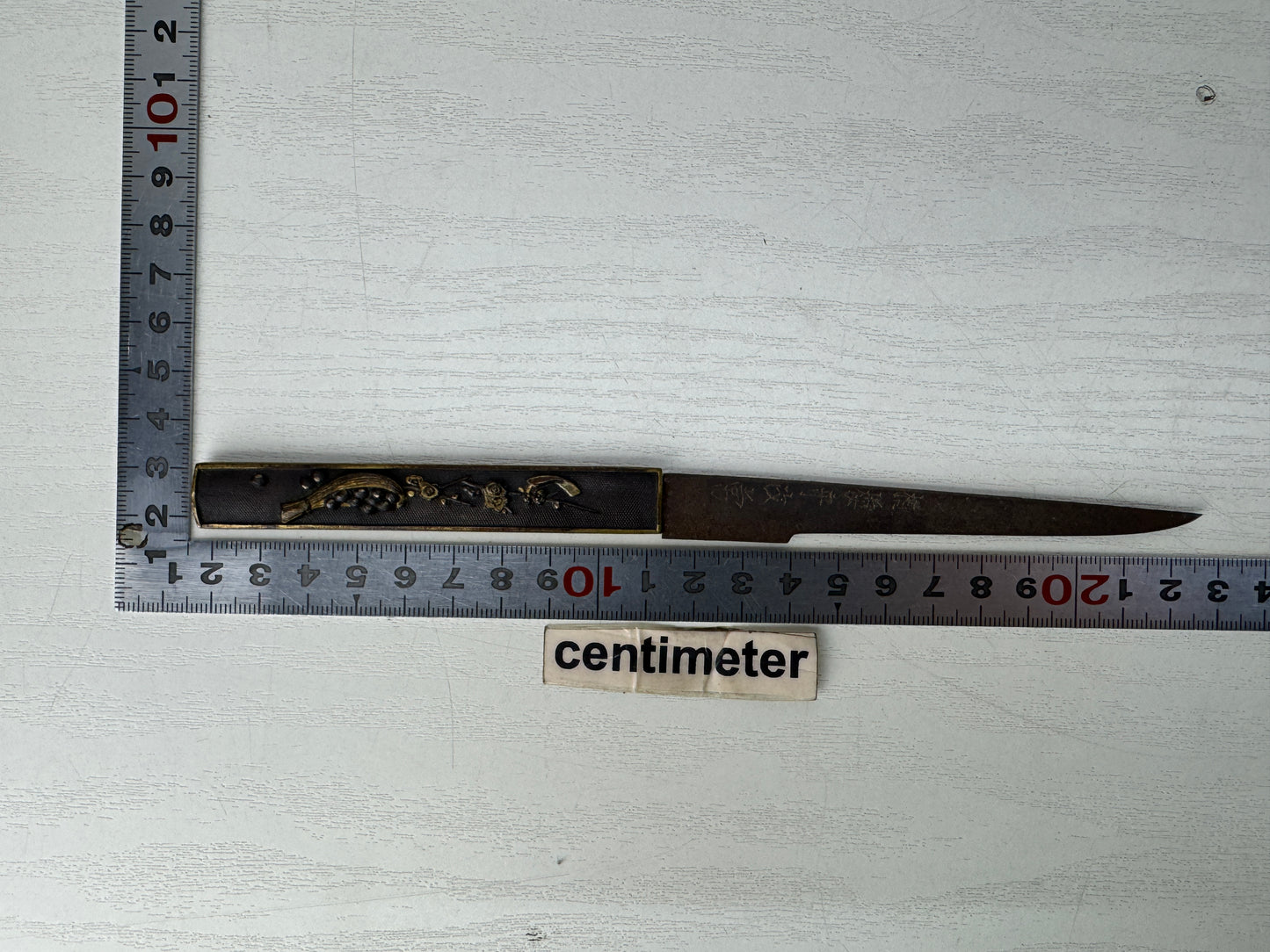 Y10287 TSUKA Japanese small sword accouterment Japan antique Koshirae Katana