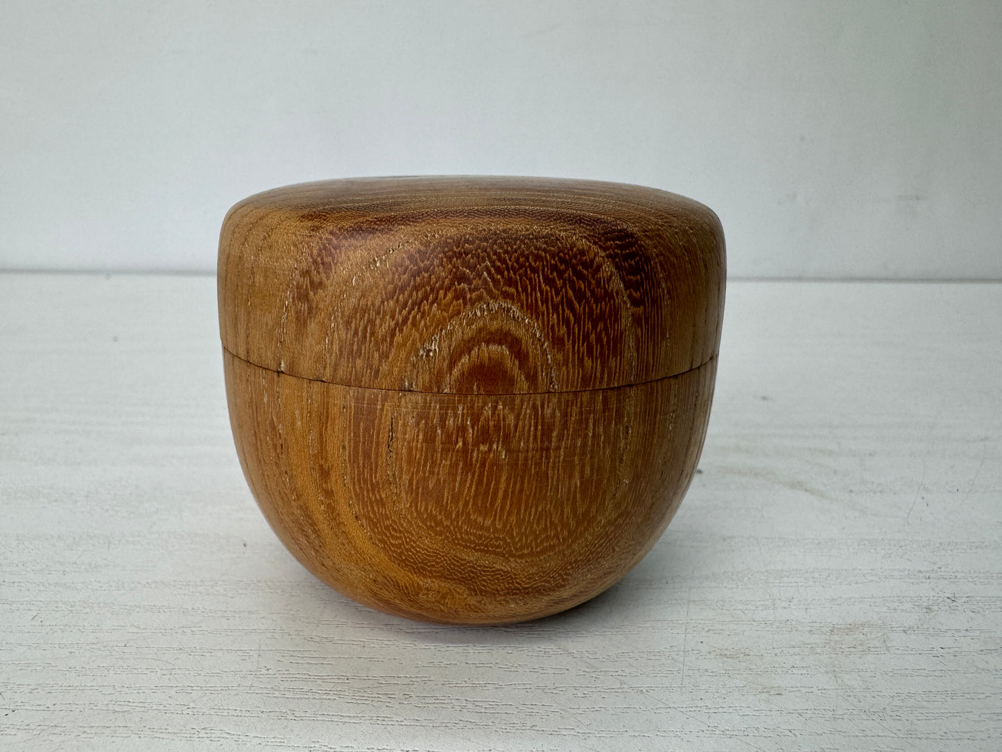 Y10298 TEA CADDY mulberry wood Natsume container box Japan antique tea ceremony