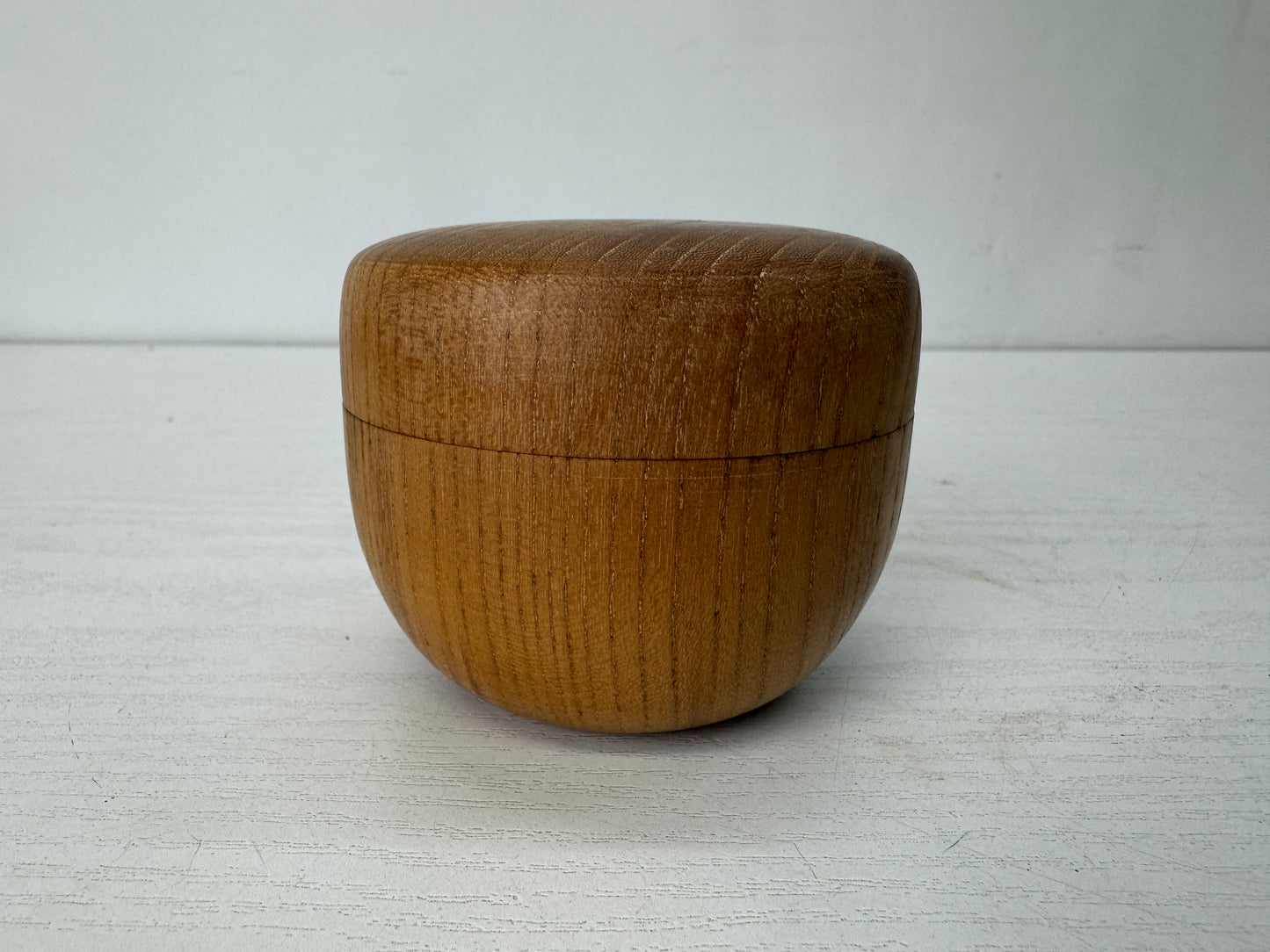 Y10298 TEA CADDY mulberry wood Natsume container box Japan antique tea ceremony