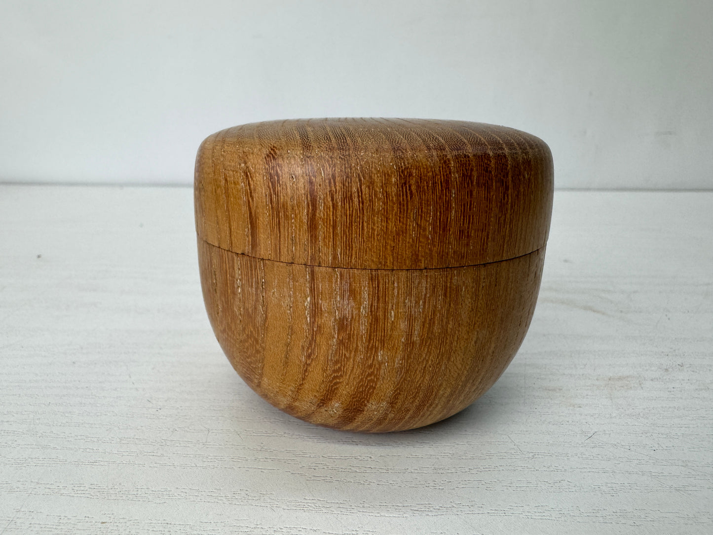 Y10298 TEA CADDY mulberry wood Natsume container box Japan antique tea ceremony