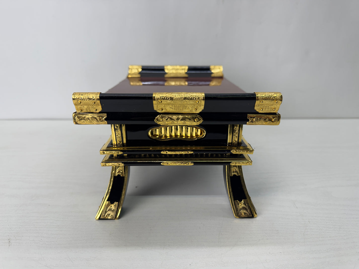 Y10306 Buddhist Altar Equipment Sutra desk table Japan antique Buddhism art