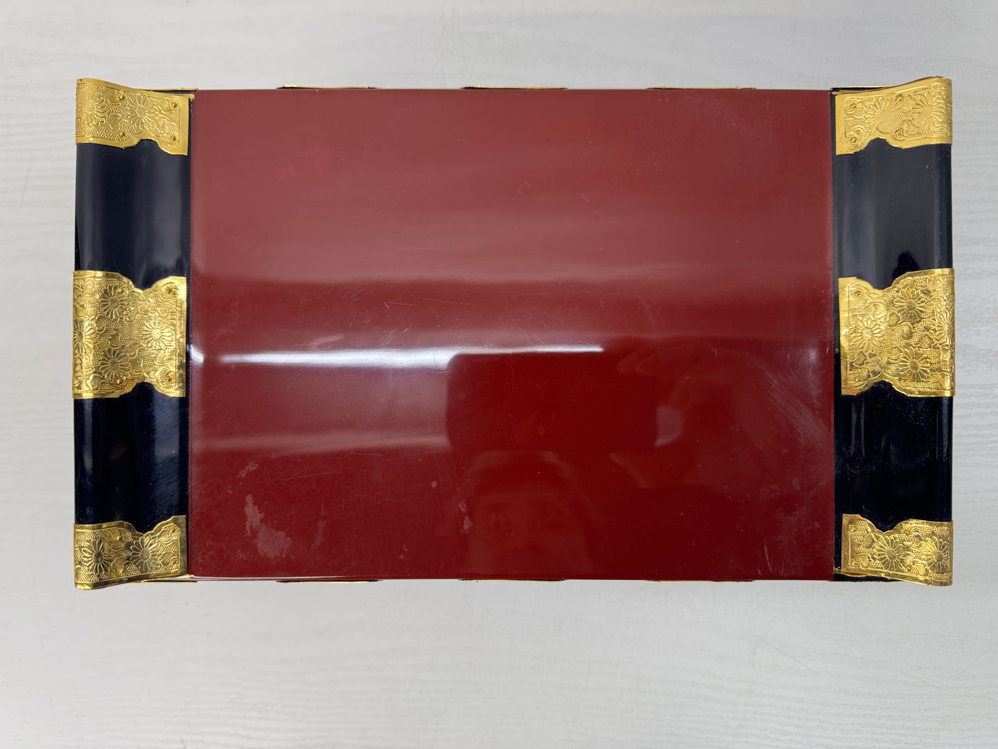 Y10306 Buddhist Altar Equipment Sutra desk table Japan antique Buddhism art