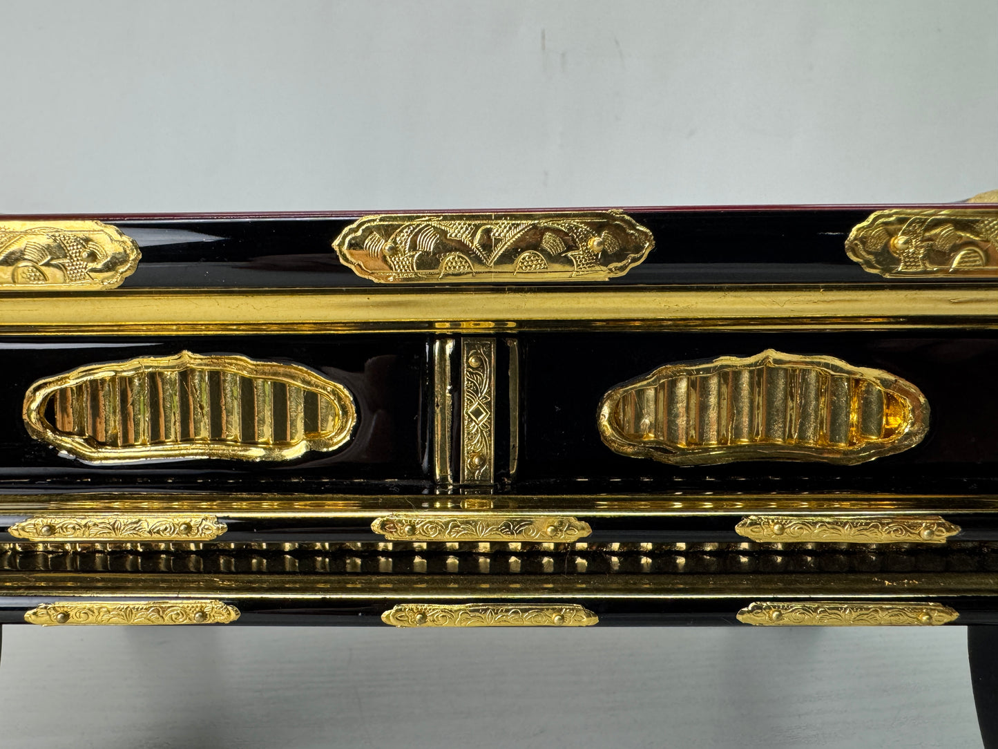 Y10306 Buddhist Altar Equipment Sutra desk table Japan antique Buddhism art