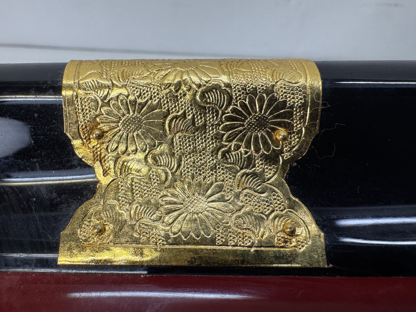 Y10306 Buddhist Altar Equipment Sutra desk table Japan antique Buddhism art