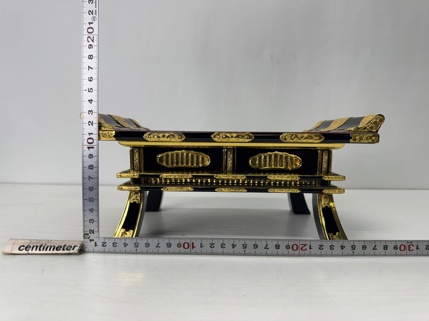 Y10306 Buddhist Altar Equipment Sutra desk table Japan antique Buddhism art