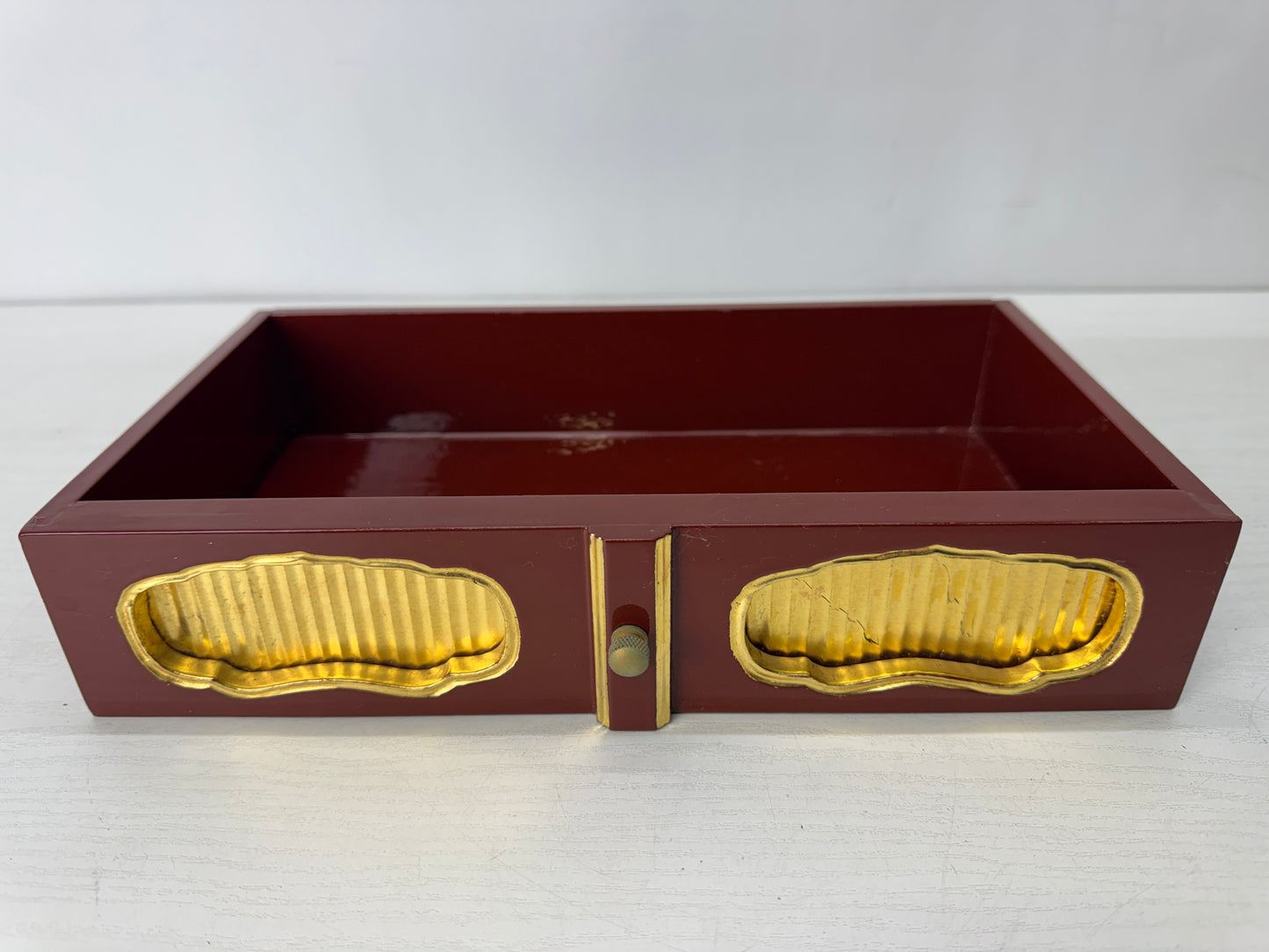 Y10307 Buddhist Altar Equipment Sutra desk table Japan antique Buddhism art