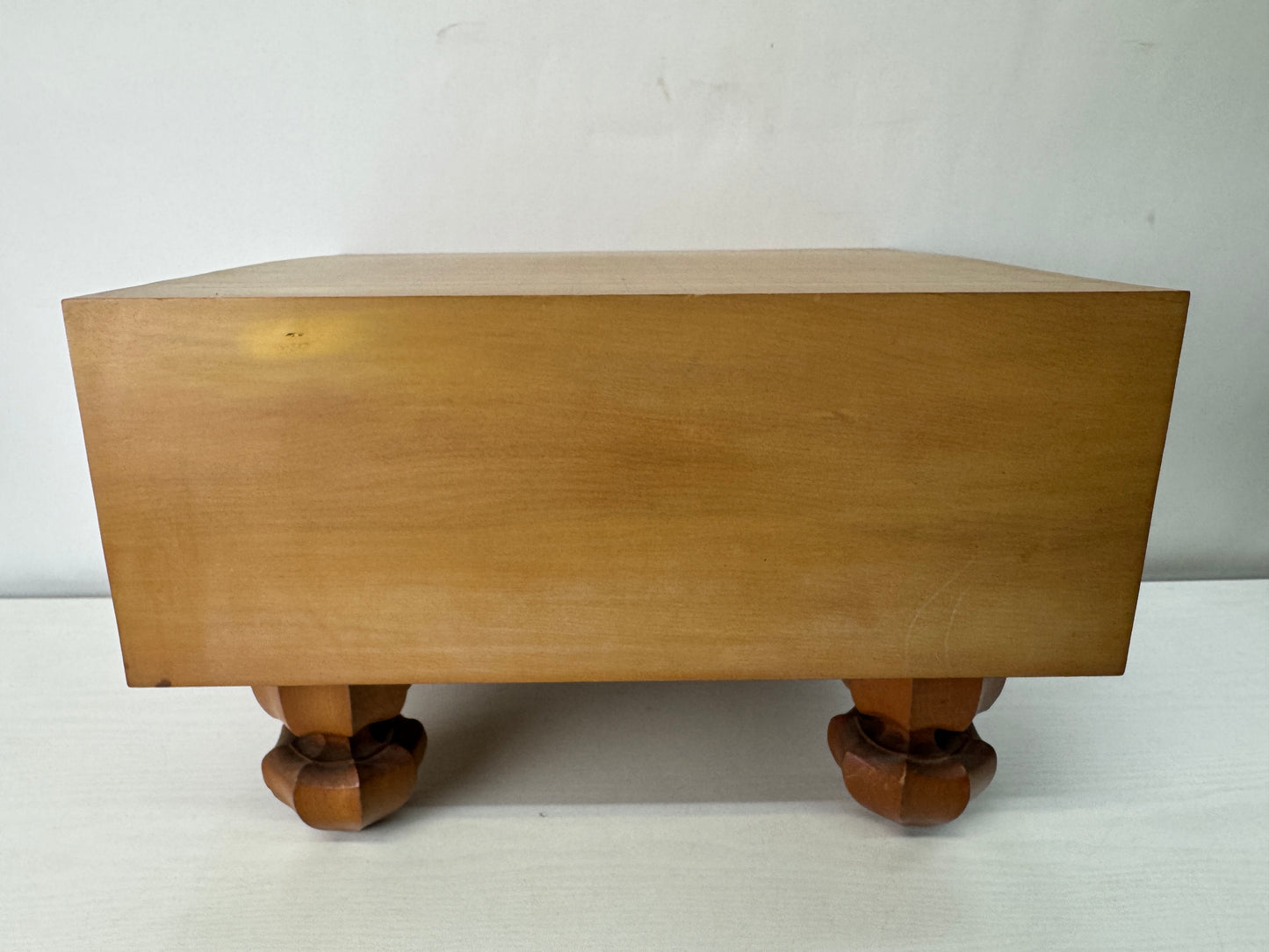 Y10311 GO wooden board with legs strategy game cross grain Japan antique vintage