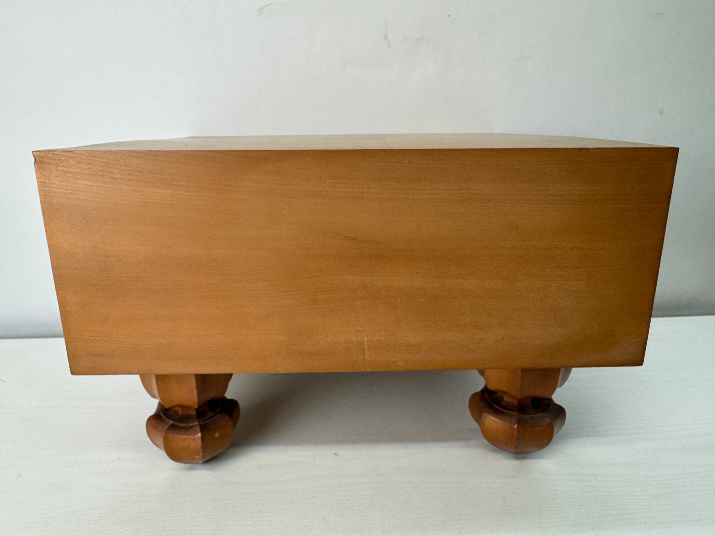 Y10311 GO wooden board with legs strategy game cross grain Japan antique vintage